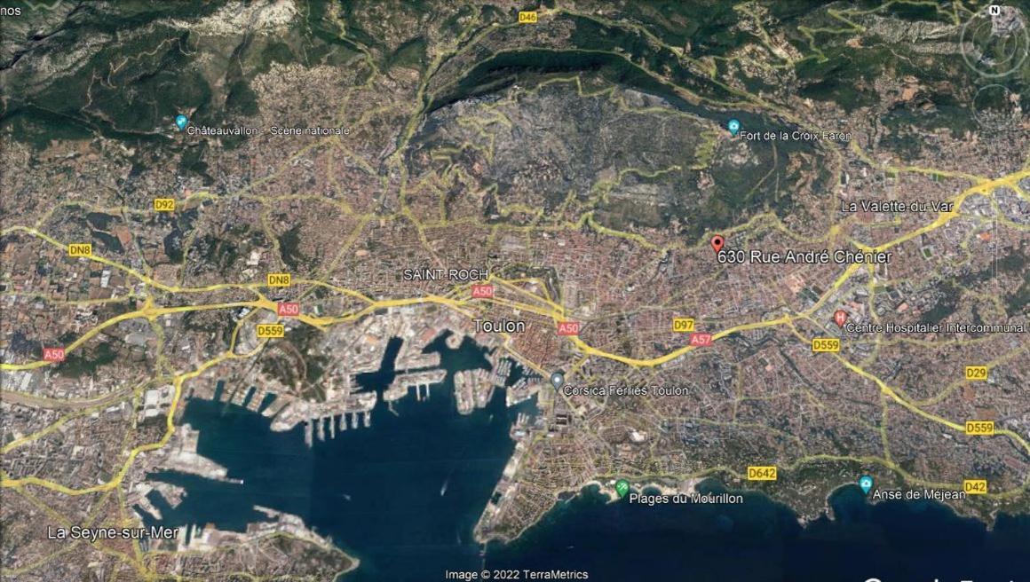 T2 36 M2, Rdc De Villa, Clim, Gd Jardin Clos, Animx Ok, Quartier Mt Faron Tres Calme, Wifi, Parking Toulon Eksteriør bilde